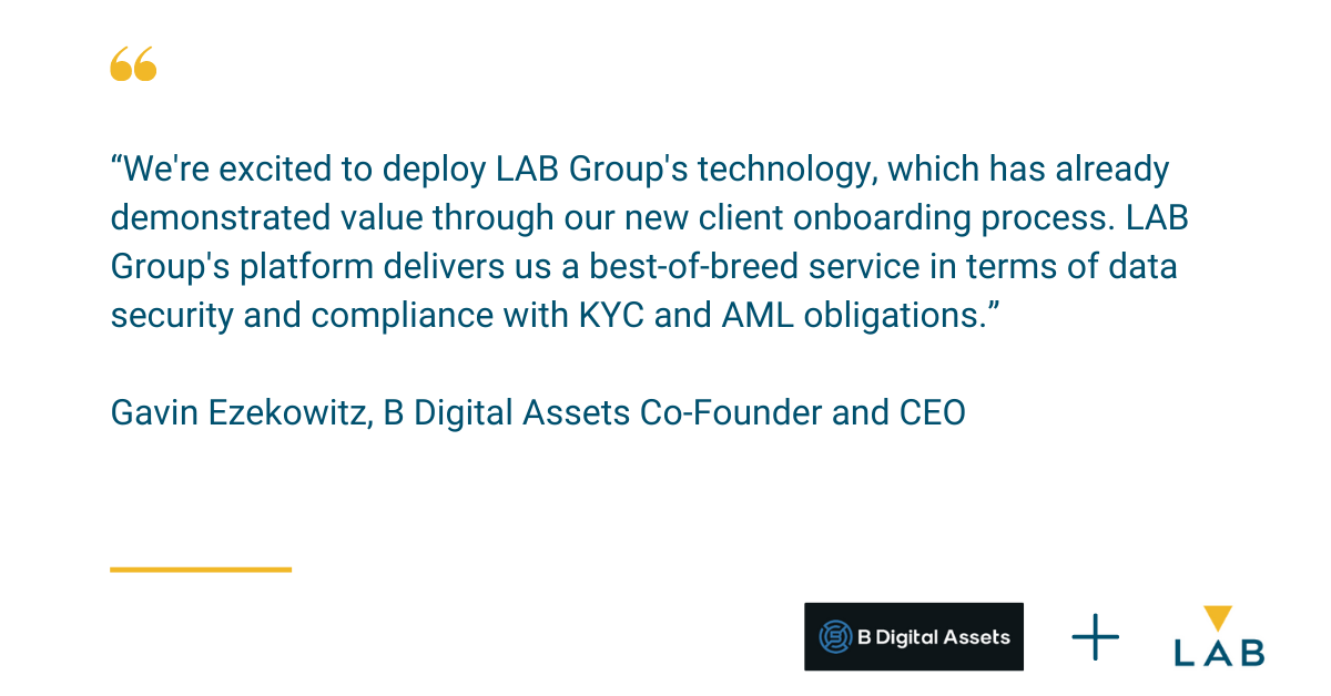 Digital Asset Manager, B Digital Assets, Appoints LAB Group To Automate ...